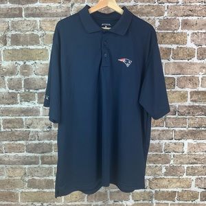 NFL New England Patriots Antigua Mens Polo Blue